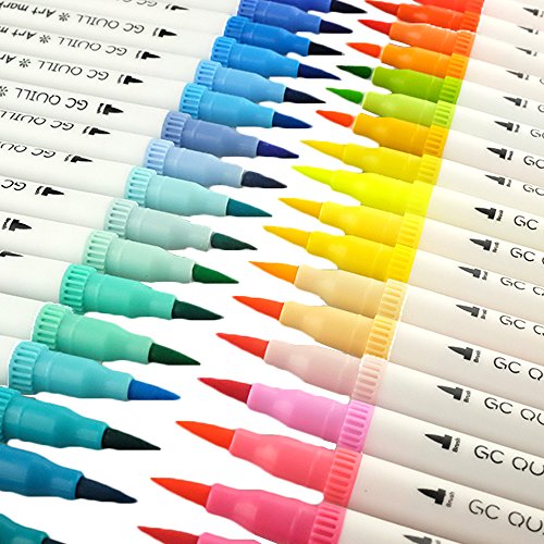 100 Colors Art Markers Set for Kids Adult Coloring Book,Dual Tip