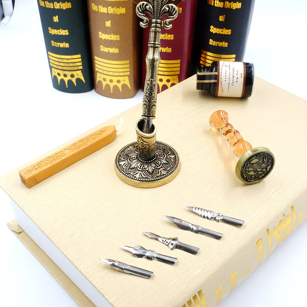 Feather Quill Pen Stamp Design for Wax Seals – ArteOfTheBooke