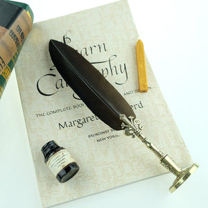Antique Feather Quill Pen, Calligraphy Quill and Ink Set, Gift  for Kids, Harry Potter & GoT Fans