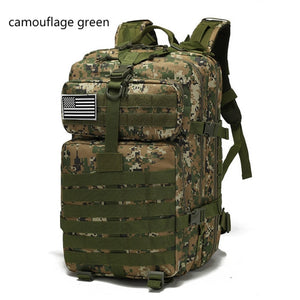 50L 1000D Nylon Waterproof Backpack Military Tactical Rucksack for Trekking Fishing Hunting Camping Hiking